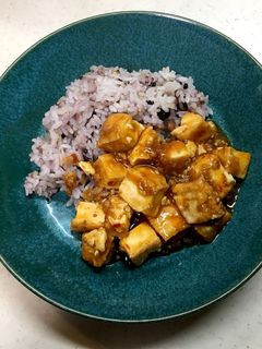 厚揚げ代用、麻婆豆腐丼-レシピのメイン写真