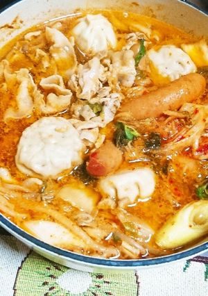 ぶっこみ豚味噌キムチ鍋-レシピのメイン写真