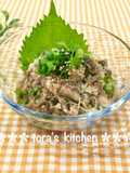 簡単☘️鯖缶deパパッとなめろう風
