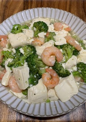 エビ豆腐ブロッコリーのヘルシー中華風-レシピのメイン写真