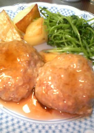 ヘルシーハンバーグオレンジあんかけ-レシピのメイン写真
