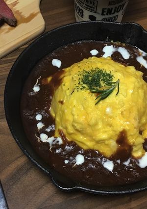 スキレットで簡単本格デミオムライス-レシピのメイン写真