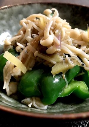 ピーマンとじゃこの煮物-レシピのメイン写真