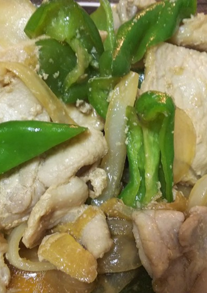 簡単中華・豚肉とピーマンと玉葱の塩炒め-レシピのメイン写真