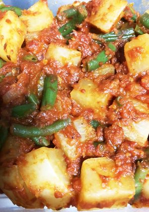 大根インゲンカレー-レシピのメイン写真