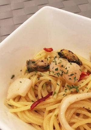 超簡単☆シーフード&しょうがパスタ-レシピのメイン写真