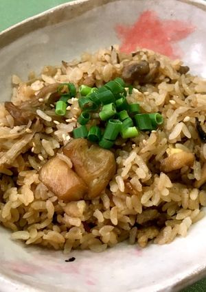 簡単！鶏肉とキノコの中華風炊き込みご飯-レシピのメイン写真