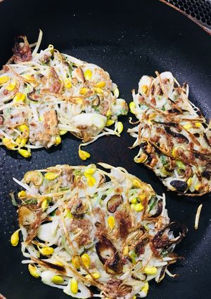 グルテンフリー★豆もやしとひき肉のチヂミ-レシピのメイン写真