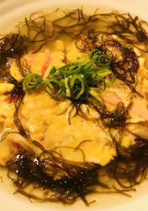 カニカマ玉子のもずく酢あんかけ-レシピのメイン写真
