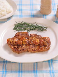 にんにく香る♡やわらかポークチャップ-レシピのメイン写真