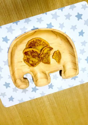 離乳食後期 かぼちゃパンケーキ 手づかみ-レシピのメイン写真