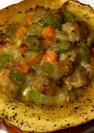 余り食材のかぼちゃ詰め-レシピのメイン写真