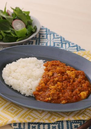ルーなし本格！海老と鶏肉のキーマカレー風-レシピのメイン写真