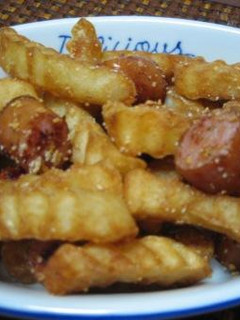 ポテトとウインナーのチーズからめ-レシピのメイン写真