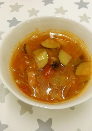 福岡夏野菜のミネストローネ-レシピのメイン写真