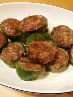 お弁当にも!簡単ピーマンの肉詰め-レシピのメイン写真