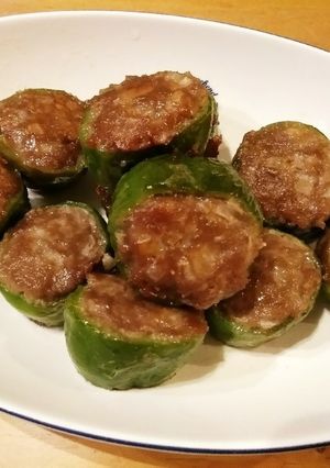 お弁当にも！簡単ピーマンの肉詰め-レシピのメイン写真