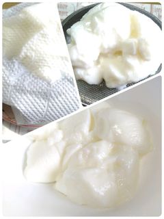 ♡簡単にヨーグルトの水切り♡-レシピのメイン写真