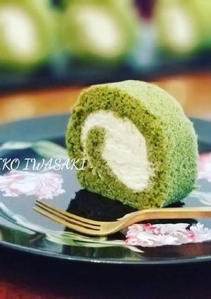 綺麗になれちゃう『米粉de抹茶ロール』-レシピのメイン写真