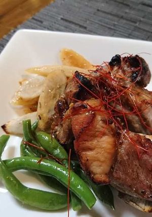 ごぼうとスペアリブのグリル焼き-レシピのメイン写真