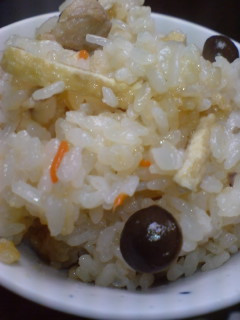 こんにゃく・きのこ・繊維たっぷり五目御飯-レシピのメイン写真