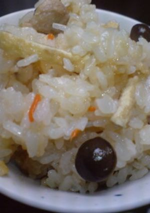 こんにゃく・きのこ・繊維たっぷり五目御飯-レシピのメイン写真