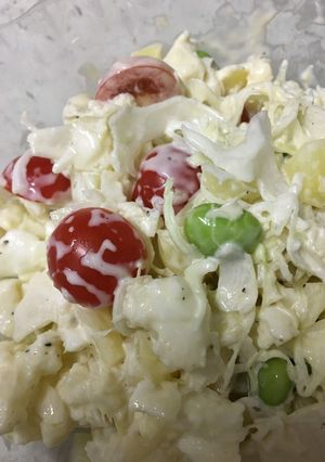 簡単☆じゃがいも枝豆トマトの彩りサラダ-レシピのメイン写真