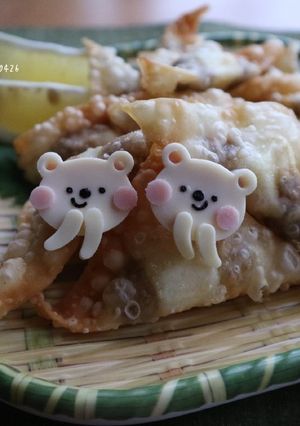 クリチde和ワンタン揚げ☆簡単おつまみ-レシピのメイン写真