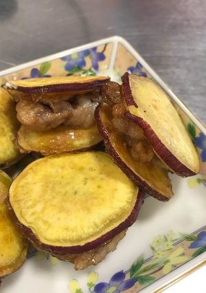 豚肉のさつまいもはさみ焼【JA福岡市】-レシピのメイン写真