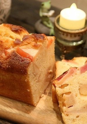 リンゴ１個入り！りんごのパウンドケーキ-レシピのメイン写真