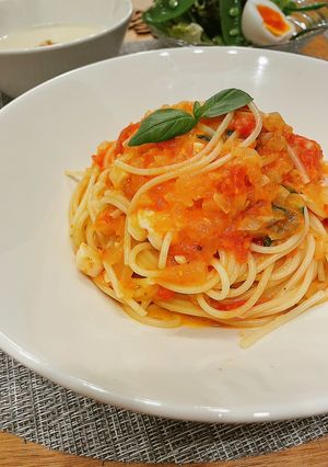 *フレッシュトマト＆モッツァレラパスタ*-レシピのメイン写真