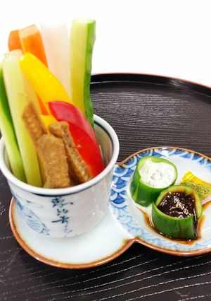野菜スティックと３種のたれ-レシピのメイン写真