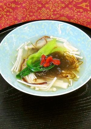 もずくときのこのスープ-レシピのメイン写真