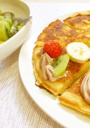 むっちりカルピス風味のパンケーキ-レシピのメイン写真
