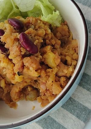 お豆のカレーポテトサラダ-レシピのメイン写真