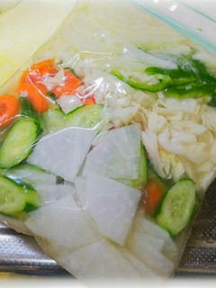 野菜をたっぷり食べたい! 塩糀の浅漬け-レシピのメイン写真