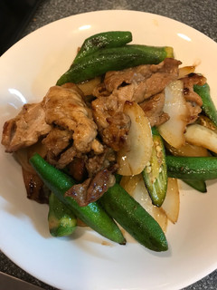 オクラと豚肉のさっぱり炒め-レシピのメイン写真