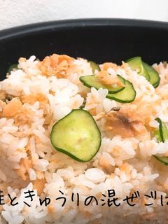 鮭ときゅうりの混ぜごはん-レシピのメイン写真