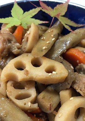 ごま香る★根菜の甘辛煮-レシピのメイン写真