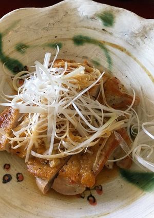 鶏もも肉の油淋鶏風白髪ねぎ添え-レシピのメイン写真