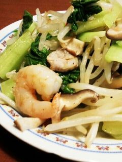 簡単♪えびと豚肉の中華炒め-レシピのメイン写真