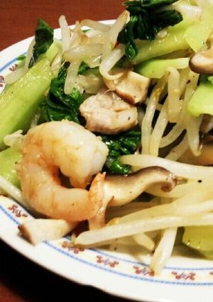 簡単♪えびと豚肉の中華炒め-レシピのメイン写真
