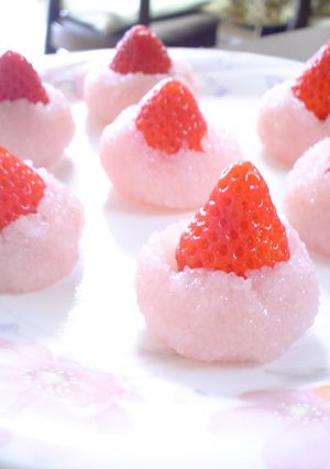 いちご姫～簡単かわいい春の和菓子～-レシピのメイン写真