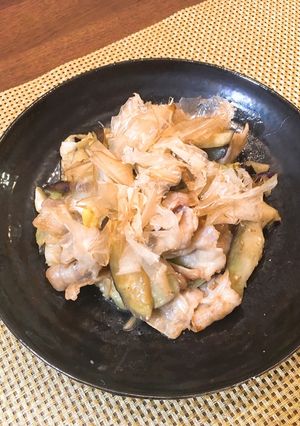 生姜風味♪豚バラ肉となすの和風炒め-レシピのメイン写真