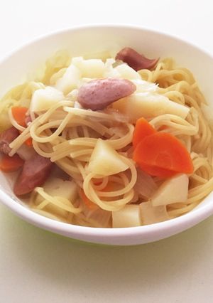 コンソメスープパスタ(幼児食)-レシピのメイン写真