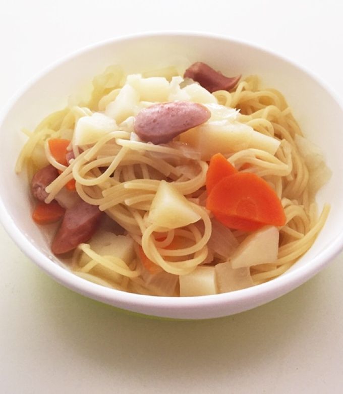 コンソメスープパスタ(幼児食)-レシピのメイン写真