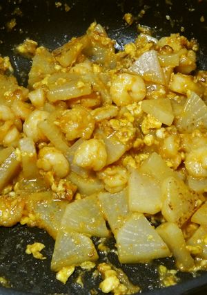 大根の エビ味噌焼き-レシピのメイン写真