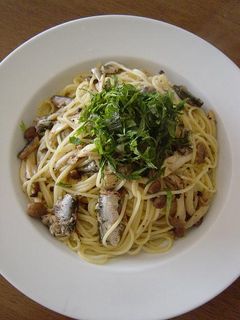 オイルサーディンとしめじの和風パスタ-レシピのメイン写真