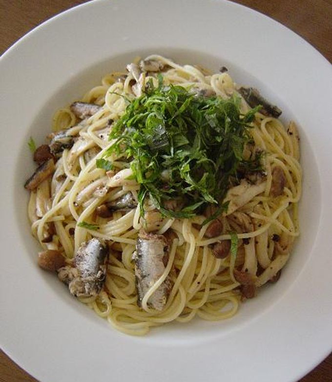 オイルサーディンとしめじの和風パスタ-レシピのメイン写真