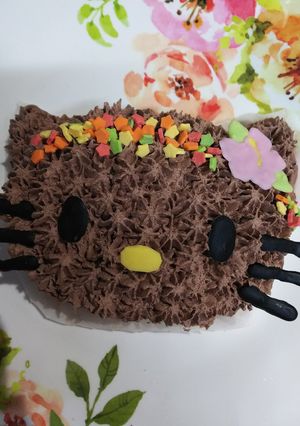日焼けキティちゃんケーキ~♪-レシピのメイン写真